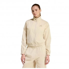 блуза,дамски,блузи,adidas,city,tech,woven,full,zip,sweatshirt,beige,(crystal,linen)
