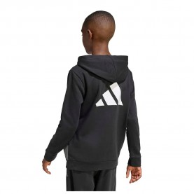 Суичър Adidas Color Block Fleece hoodie - Black (Black / Grey Six / White) суичър,детски,блузи,adidas,color,block,fleece,hoodie,black,(black,grey,six,white)
