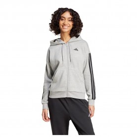 поларена,блуза,дамски,блузи,adidas,essentials,3,stripes,fleece,full,zip,sweatshirt,grey,(medium,grey,heather,black)