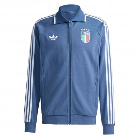 Футболна фланелка Adidas Italy Away Originals full zip sweatshirt - Blue (Night Marine) футболна,фланелка,мъжки,пуловери,adidas,italy,away,originals,full,zip,sweatshirt,blue,(night,marine)