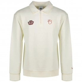Блуза Adidas Jude Bellingham Originals half zip sweatshirt - Beige (Off White) блуза,мъжки,пуловери,adidas,jude,bellingham,originals,half,zip,sweatshirt,beige,(off,white)