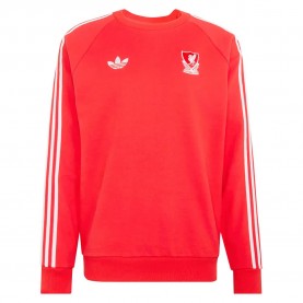 Блуза Adidas Liverpool FC Originals Crew sweatshirt - Red (Pure Ruby) блуза,мъжки,пуловери,adidas,liverpool,fc,originals,crew,sweatshirt,red,(pure,ruby)