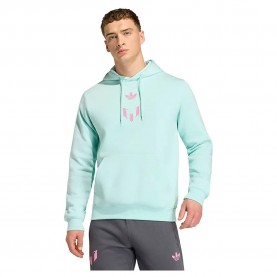 Суичър Adidas Messi hoodie - Green (Semi Flash Aqua) суичър,мъжки,пуловери,adidas,messi,hoodie,green,(semi,flash,aqua)