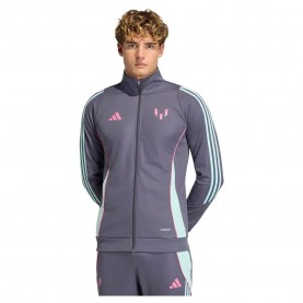 Яке Adidas Messi tracksuit jacket - Grey (Aurora Onix) яке,мъжки,анцузи,adidas,messi,tracksuit,jacket,grey,(aurora,onix)