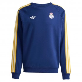 Блуза Adidas Real Madrid Originals Crew sweatshirt - Blue (Dark Blue) блуза,мъжки,пуловери,adidas,real,madrid,originals,crew,sweatshirt,blue,(dark,blue)