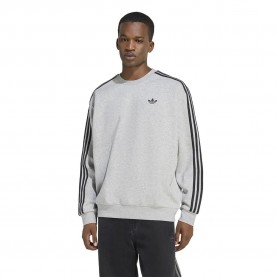 Блуза Adidas Originals Adicolor 3 Stripes Oversized Crewneck sweatshirt - Grey (Medium Grey Heather) блуза,мъжки,пуловери,adidas,originals,adicolor,3,stripes,oversized,crewneck,sweatshirt,grey,(medium,grey,heather)