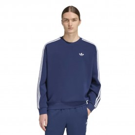 Блуза Adidas Originals Adicolor 3 Stripes Oversized Crewneck sweatshirt - Blue (Night Indigo) блуза,мъжки,пуловери,adidas,originals,adicolor,3,stripes,oversized,crewneck,sweatshirt,blue,(night,indigo)