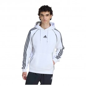 Суичър Adidas Originals Adicolor Teamgeist Cut Line hoodie - White (White) суичър,мъжки,пуловери,adidas,originals,adicolor,teamgeist,cut,line,hoodie,white,(white)