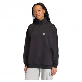 блуза,дамски,блузи,adidas,originals,essentials,half,zip,sweatshirt,black,(black)