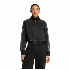 Блуза Adidas Originals Firebird Denim full zip sweatshirt - Black (True Black Denim) блуза,дамски,блузи,adidas,originals,firebird,denim,full,zip,sweatshirt,black,(true,black,denim)