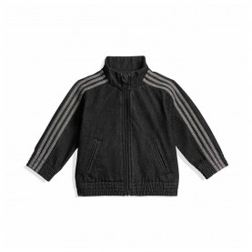 Блуза Adidas Originals Firebird Denim full zip sweatshirt - Black (True Black Denim) блуза,детски,блузи,adidas,originals,firebird,denim,full,zip,sweatshirt,black,(true,black,denim)