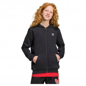 Поларена блуза Adidas Originals Loose Fleece full zip sweatshirt - Black (Black) поларена,блуза,детски,блузи,adidas,originals,loose,fleece,full,zip,sweatshirt,black,(black)