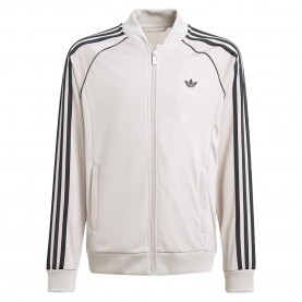 Блуза Adidas Originals SST full zip sweatshirt - White (Stone Khaki / Black) блуза,детски,блузи,adidas,originals,sst,full,zip,sweatshirt,white,(stone,khaki,black)
