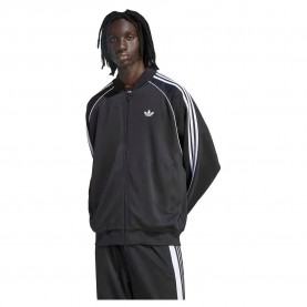 Блуза Adidas Originals SST Oversized Corduroy full zip sweatshirt - Black (Black / White) блуза,мъжки,пуловери,adidas,originals,sst,oversized,corduroy,full,zip,sweatshirt,black,(black,white)