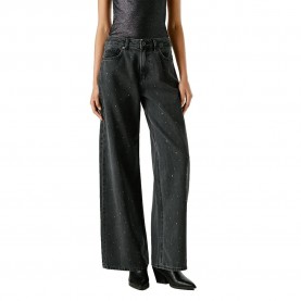 мъжки,панталони,дамски,панталони,pepe,jeans,wide,leg,mid,waist,lina,sparkle,jeans,blue,(denim)