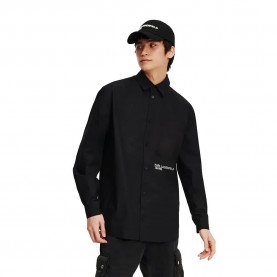 Риза с дълъг ръкав Karl lagerfeld jeans A1M16021 Regular Woven long sleeve shirt - Black (Black) риза,с,дълъг,ръкав,дамски,ризи,мъжки,ризи,karl,lagerfeld,jeans,a1m16021,regular,woven,long,sleeve,shirt,black,(black)
