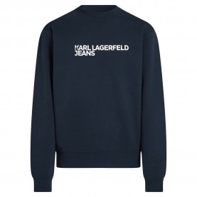 Блуза Karl lagerfeld jeans A1M20001 Regular Essential Logo sweatshirt - Blue (Black Iris) блуза,мъжки,пуловери,karl,lagerfeld,jeans,a1m20001,regular,essential,logo,sweatshirt,blue,(black,iris)