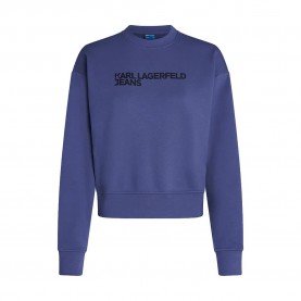 Блуза Karl lagerfeld jeans A1W20005 Regular Fit sweatshirt - Blue (Skipper Blue) блуза,дамски,блузи,karl,lagerfeld,jeans,a1w20005,regular,fit,sweatshirt,blue,(skipper,blue)
