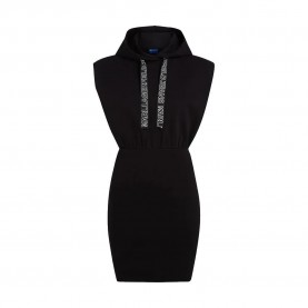 дънки,дамски,поли,и,рокли,karl,lagerfeld,jeans,a2w13033,sleeveless,short,dress,black,(black)