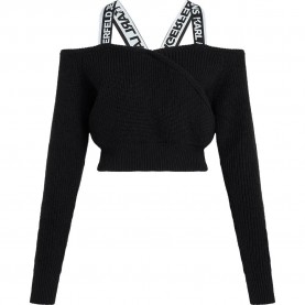 блуза,дамски,пуловери,дамски,плетени,дрехи,karl,lagerfeld,a3w18009,cut,out,sweater,black,(black)