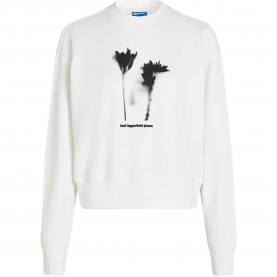 блуза,дамски,блузи,karl,lagerfeld,a3w20034,regular,flower,sweatshirt,white,(white)