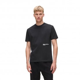 Тениска Karl lagerfeld A4M17027 Regular Karlism short sleeve T-shirt - Black (Black) тениска,мъжки,тениски,дамски,тениски,karl,lagerfeld,a4m17027,regular,karlism,short,sleeve,t,shirt,black,(black)