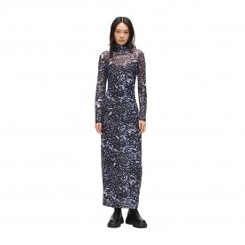 рокля,дамски,поли,и,рокли,karl,lagerfeld,a4w13008,mesh,lights,aop,long,sleeve,dress,black,(digital,light,aop)