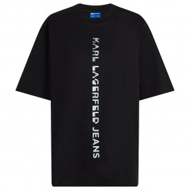 тениска,мъжки,тениски,дамски,тениски,karl,lagerfeld,a4w17082,relaxed,vertical,logo,short,sleeve,t,shirt,black,(black)