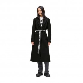 палто,мъжки,якета,karl,lagerfeld,a4w15056,belted,coat,black,(black)