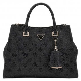 чанта,всички,чанти,guess,cresidia,ii,society,satchel,bag,black,(black,logo)