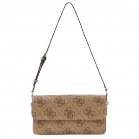 чанта,за,през,рамо,всички,чанти,guess,sadie,flap,shoulder,bag,brown,(latte,logo)