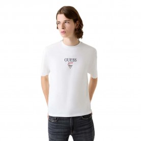 тениска,мъжки,тениски,дамски,тениски,guess,jeans,baker,logo,short,sleeve,t,shirt,white,(alabaster,white)