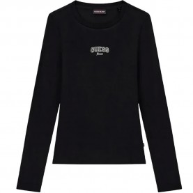 тениска,мъжки,тениски,дамски,тениски,guess,jeans,embro,slim,fit,long,sleeve,t,shirt,black,(jet,black,a996)