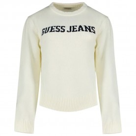 Блуза Guess jeans Intarsia sweater - White (Warm White) блуза,мъжки,пуловери,дамски,пуловери,guess,jeans,intarsia,sweater,white,(warm,white)