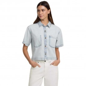 риза,с,къс,ръкав,дамски,ризи,guess,jeans,w5gh0fd5m83,boxy,fit,short,sleeve,shirt,blue,(river,light,vinta)