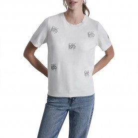 Блуза DKNY DJ6R0242 sweater - White (Ivory) блуза,мъжки,пуловери,дамски,пуловери,dkny,dj6r0242,sweater,white,(ivory)