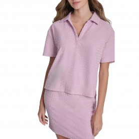 DKNY DJ6T1738 short sleeve polo - Pink (Pink Lavender) дамски,блузи,с,яка,мъжки,блузи,с,яка,dkny,dj6t1738,short,sleeve,polo,pink,(pink,lavender)