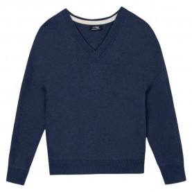 Блуза Tbs Enolaver v neck sweater - Blue (Nocturne Blue) блуза,мъжки,пуловери,дамски,пуловери,tbs,enolaver,v,neck,sweater,blue,(nocturne,blue)