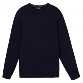 Блуза Tbs Malikver v neck sweater - Blue (Marine Blue) блуза,мъжки,пуловери,дамски,пуловери,tbs,malikver,v,neck,sweater,blue,(marine,blue)