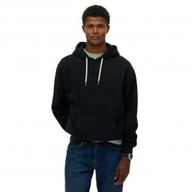 Суичър Superdry Athletic Emboss Oversized hoodie - Black (Jet Black) суичър,мъжки,пуловери,superdry,athletic,emboss,oversized,hoodie,black,(jet,black)