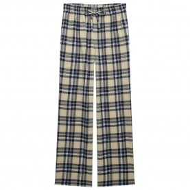 панталони,дамски,панталони,superdry,check,elastic,dress,pants,beige,(cream,navy,check)