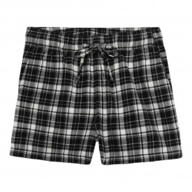 Къси панталони Superdry Check Elastic shorts - Black (Black / Ecru Check) къси,панталони,дамски,панталони,superdry,check,elastic,shorts,black,(black,ecru,check)