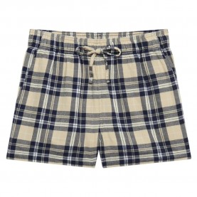 къси,панталони,дамски,панталони,superdry,check,elastic,shorts,beige,(cream,navy,check)