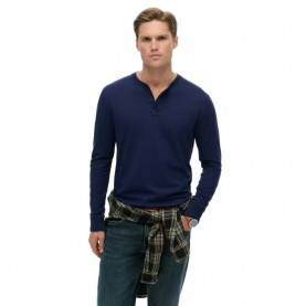 тениска,мъжки,тениски,дамски,тениски,superdry,classic,essential,grandad,long,sleeve,t,shirt,blue,(rich,navy)