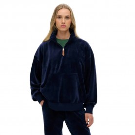 блуза,дамски,блузи,superdry,country,club,velour,half,zip,sweatshirt,blue,(rich,navy)