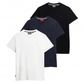 тениска,мъжки,тениски,дамски,тениски,superdry,essential,logo,embroidered,short,sleeve,t,shirt,3,units,multicolor,(black,white,navy)