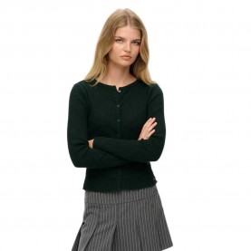 Жилетка Superdry Essential Rib cardigan - Green (Enamel Green) жилетка,дамски,пуловери,дамски,плетени,дрехи,superdry,essential,rib,cardigan,green,(enamel,green)