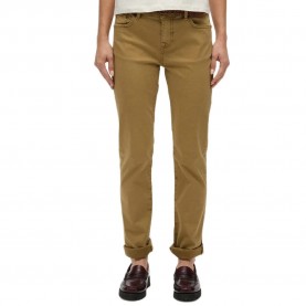 Панталони Superdry Slim Sateen pants - Brown (American Beige) панталони,дамски,панталони,superdry,slim,sateen,pants,brown,(american,beige)