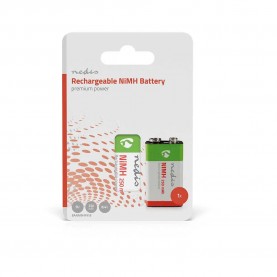 батерии,nedis,ni,mh,e,block,8.4,v,dc,250,mah,6lr61,rechargeable,battery,clear,(red,green)