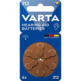 батерии,varta,hearing,aid,batteries,type,312,6,units,brown,(brown)